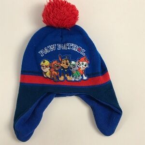 Paw Patrol Winter Hat All Five Dogs with Pom Pom and Ear Flaps